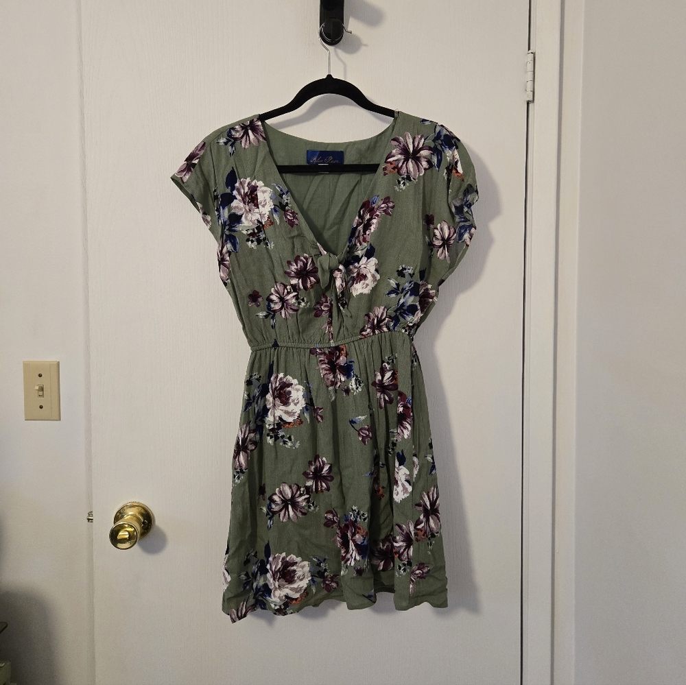Floral Green Dress - BNWOT